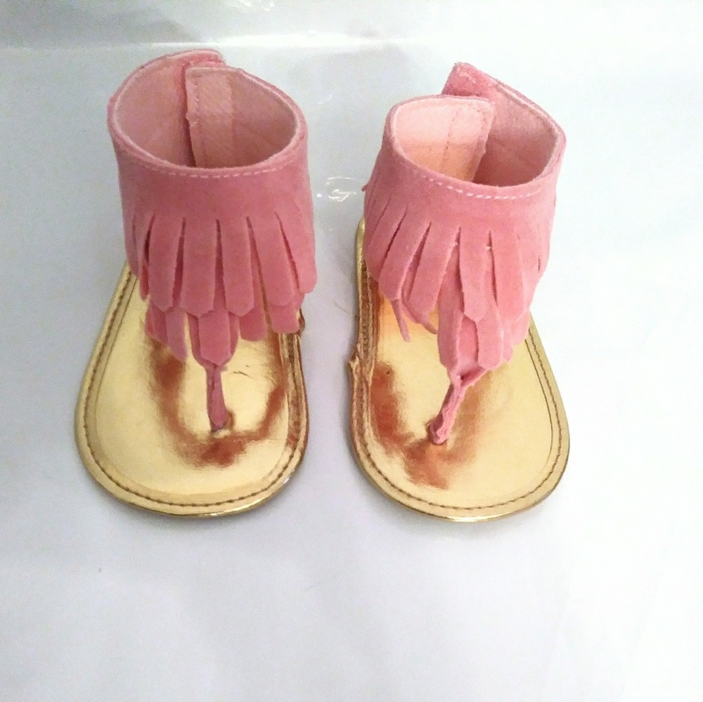 Baby Girl's Fringe Thong Sandals